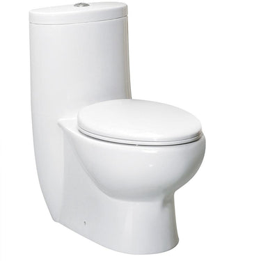 Fresca Delphinus One-Piece Dual Flush Toilet w/ Soft Close Seat Toilets Fresca